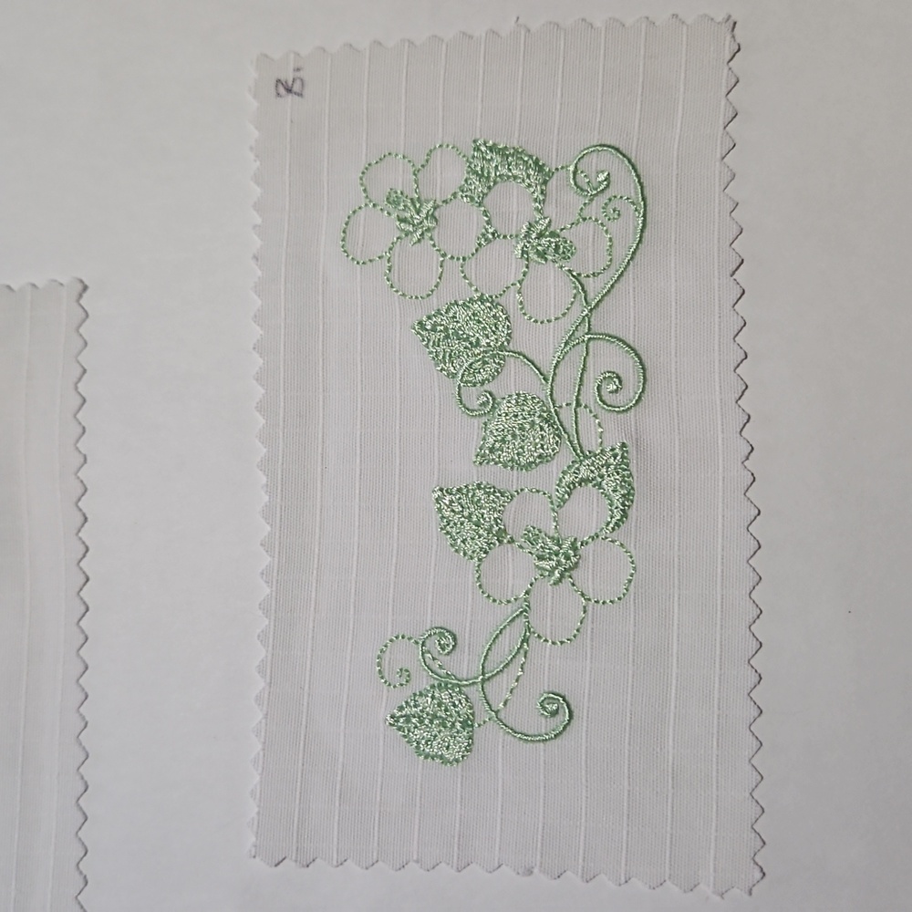 Handmade machine embroidery patch